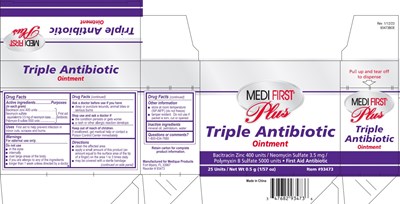 Medi-first Plus (Medi First Plustribiotic93473 Nantong Ultrad 1 12 23 (002) Label)